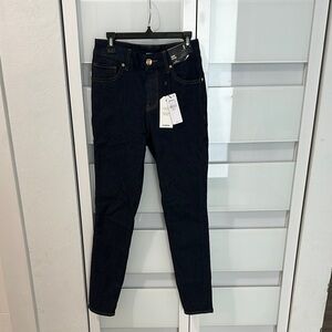 Express Blue Skinny Jeans Sleek Tapered Fit